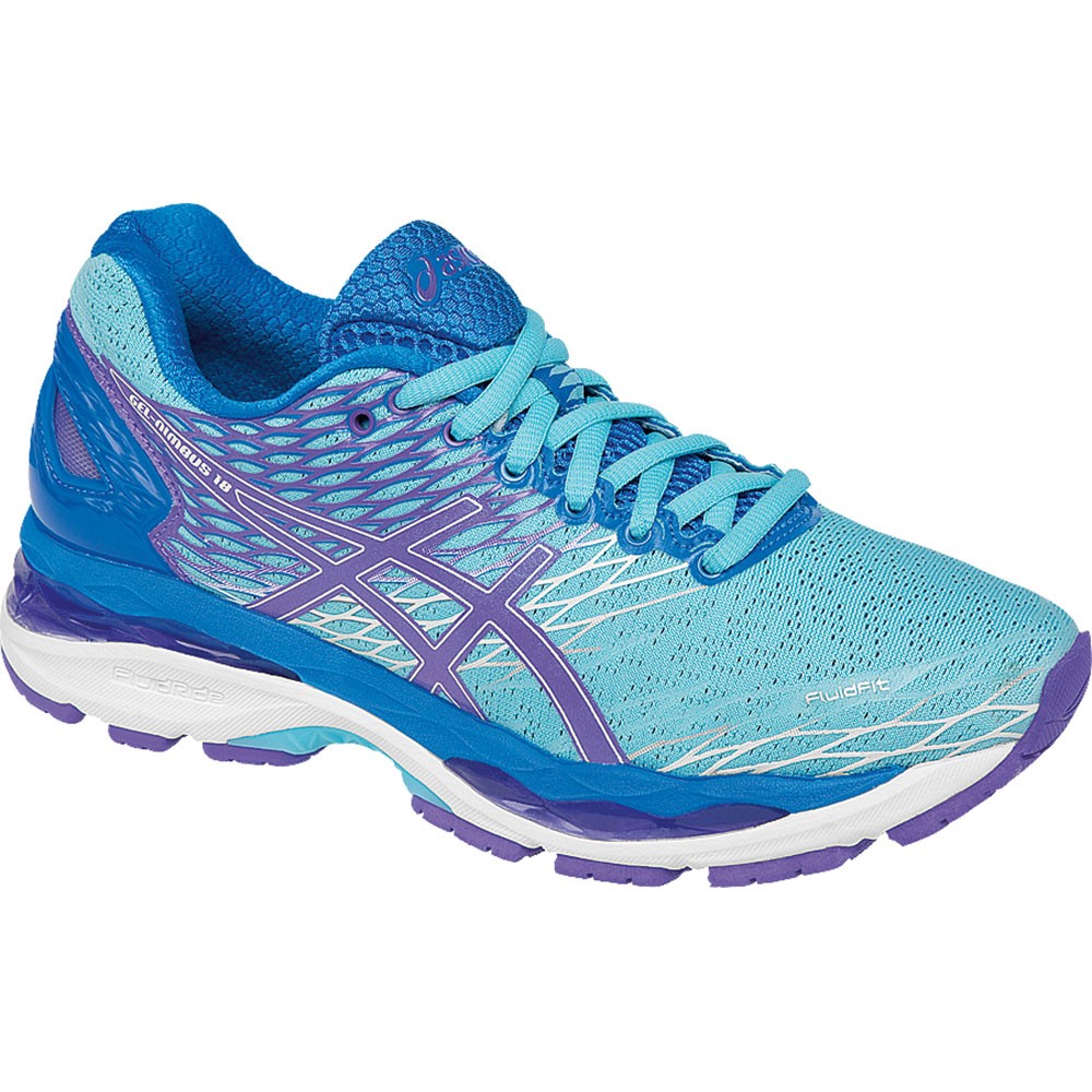 asics gel nimbus 18 femme bleu