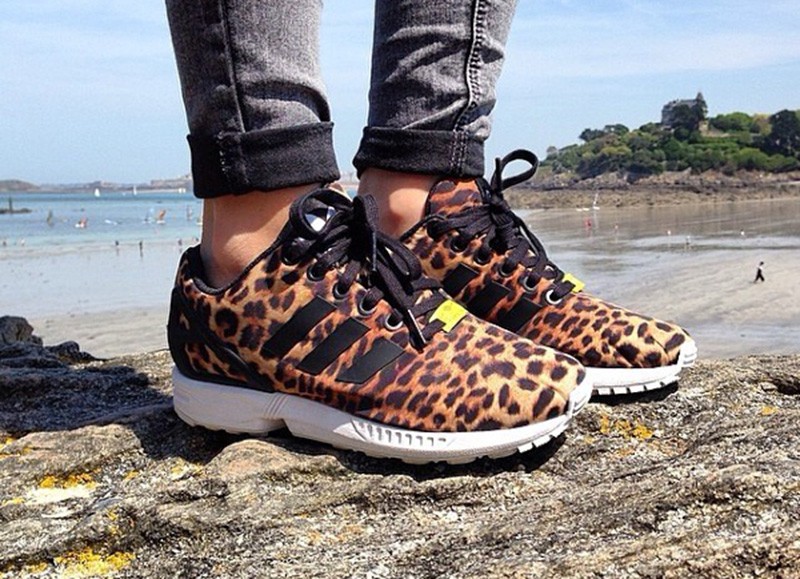 zx flux femme leopard