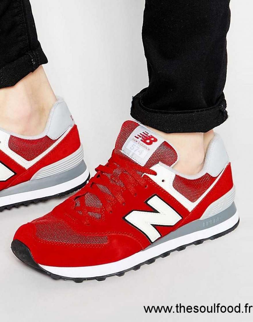 basket new balance femme rouge